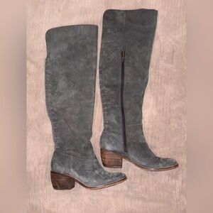 Lucky Brand Gray Over-the-Knee Boots Size 7.5